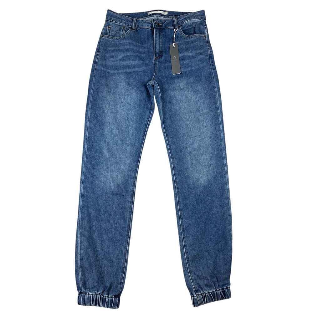 Tractr Girls Weekender Jogger Jeans Size 14 NWT Blue Stretch Denim Streetwear
